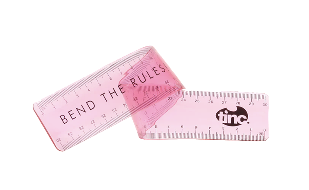 Bendy 30cm Ruler : Pink